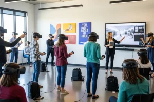 Aprendizaje de colaboradores usando realidad virtual